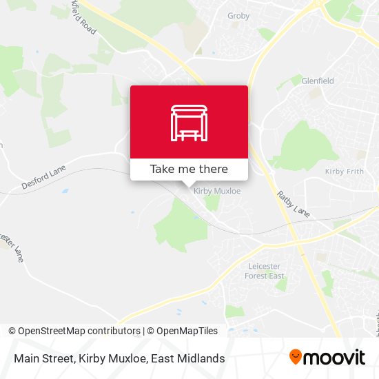 Main Street, Kirby Muxloe map