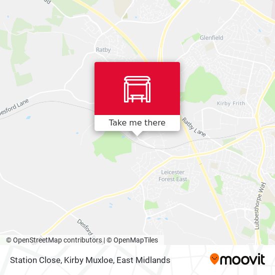Station Close, Kirby Muxloe map