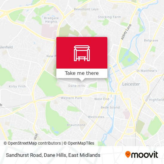 Sandhurst Road, Dane Hills map
