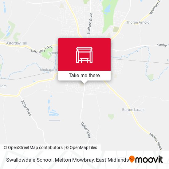 Swallowdale School, Melton Mowbray map