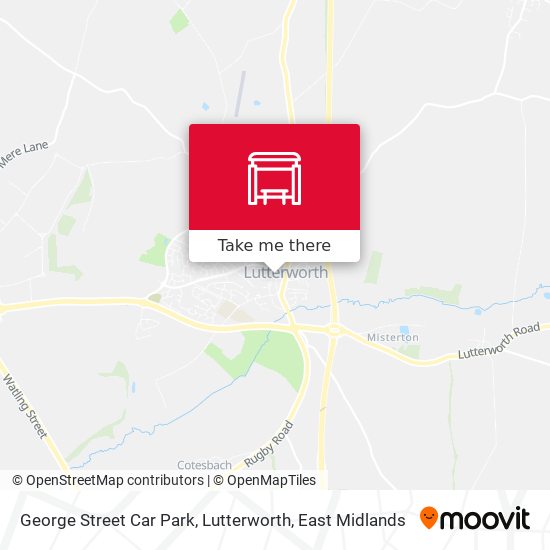 George Street Car Park, Lutterworth map