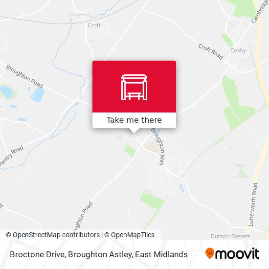 Broctone Drive, Broughton Astley map