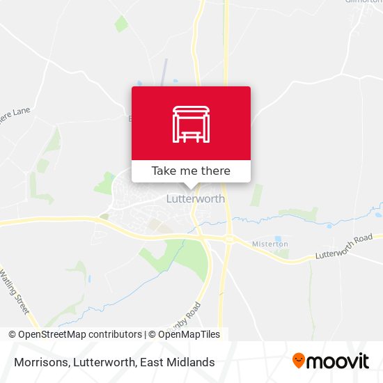 Morrisons, Lutterworth map