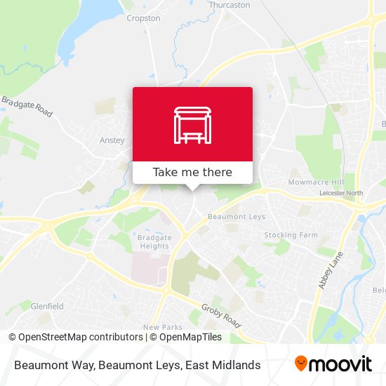 Beaumont Way, Beaumont Leys map