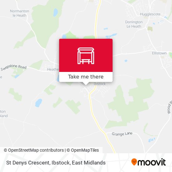 St Denys Crescent, Ibstock map