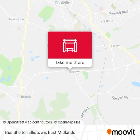 Bus Shelter, Ellistown map