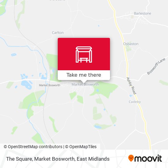 The Square, Market Bosworth map