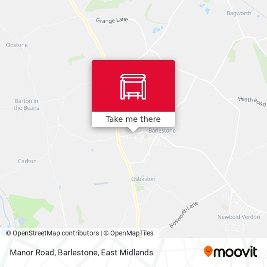 Manor Road, Barlestone map