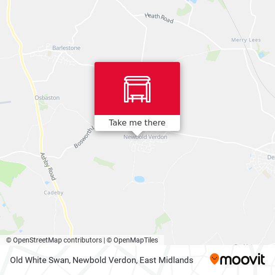 Old White Swan, Newbold Verdon map
