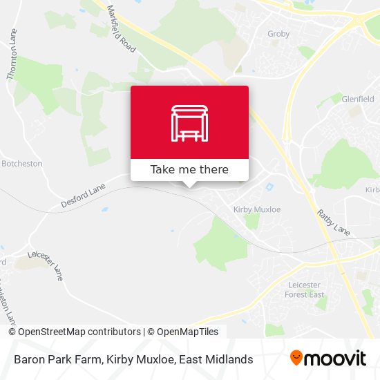 Baron Park Farm, Kirby Muxloe map