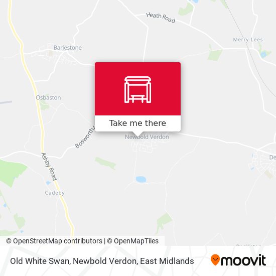 Old White Swan, Newbold Verdon map