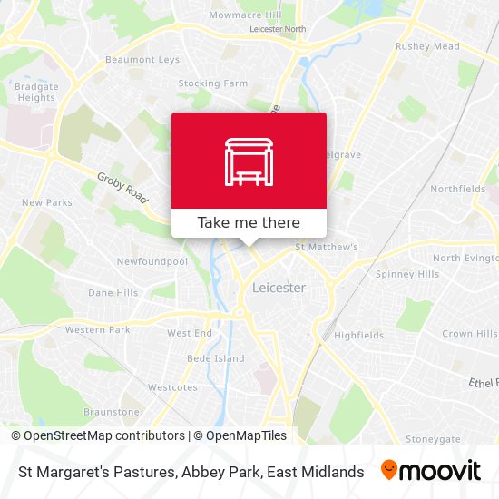 St Margaret's Pastures, Abbey Park map