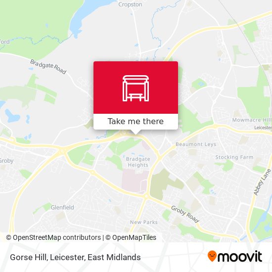 Gorse Hill, Leicester map