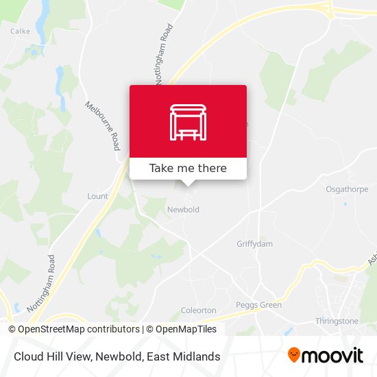 Cloud Hill View, Newbold map