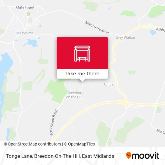 Tonge Lane, Breedon-On-The-Hill map