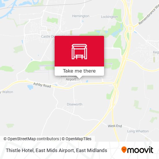 Thistle Hotel, East Mids Airport map