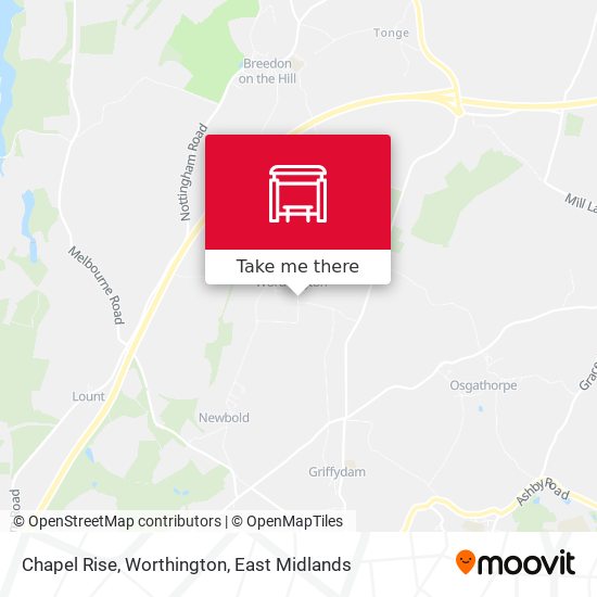 Chapel Rise, Worthington map