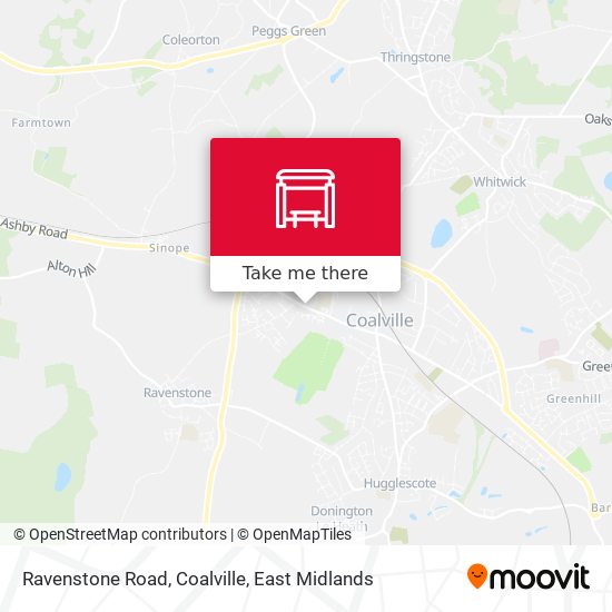 Ravenstone Road, Coalville map