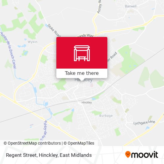 Regent Street, Hinckley map