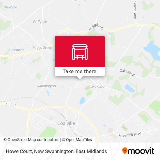 Howe Court, New Swannington map
