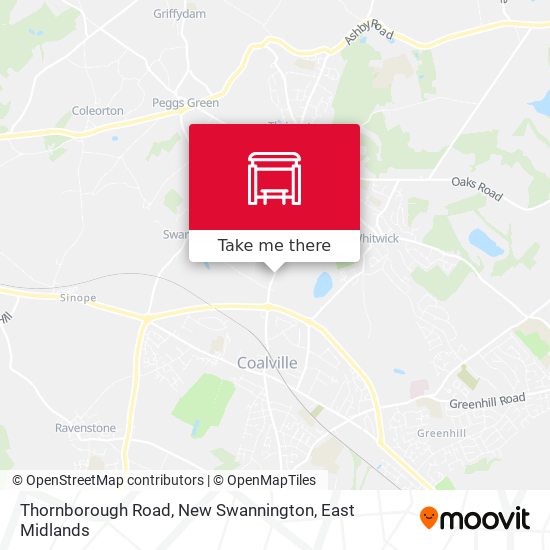 Thornborough Road, New Swannington map