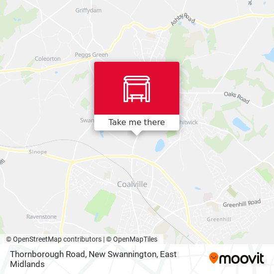 Thornborough Road, New Swannington map