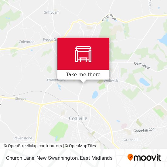 Church Lane, New Swannington map