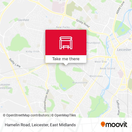 Hamelin Road, Leicester map