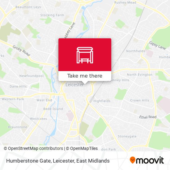 Humberstone Gate, Leicester map