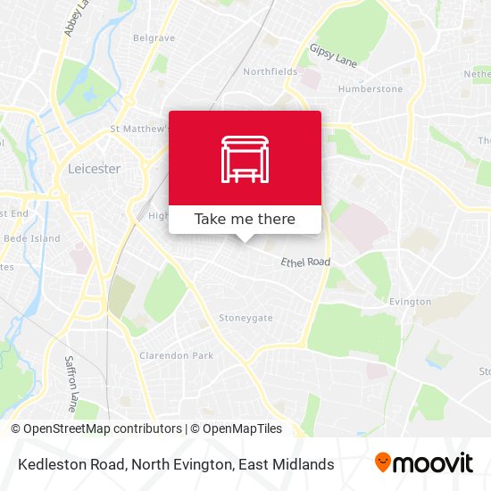 Kedleston Road, North Evington map