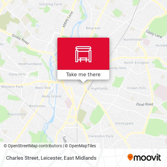 Charles Street, Leicester map