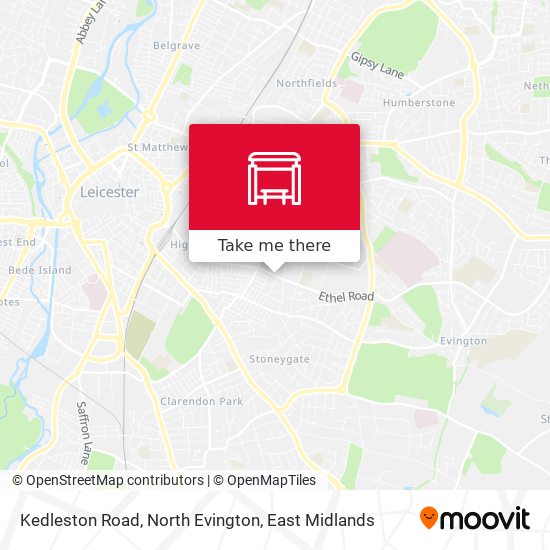 Kedleston Road, North Evington map