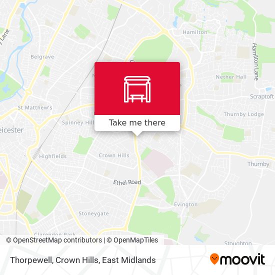 Thorpewell, Crown Hills map