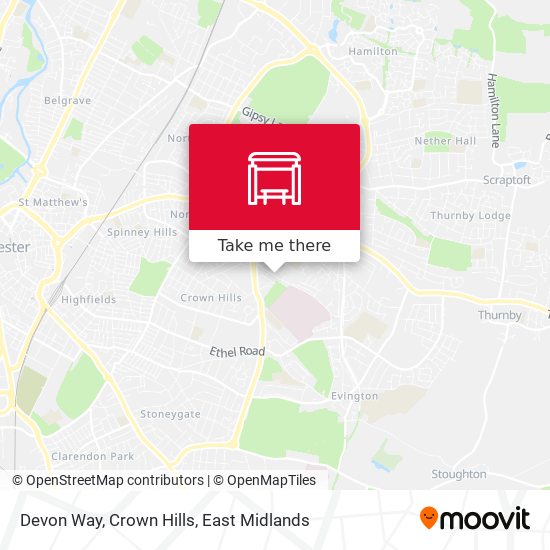 Devon Way, Crown Hills map