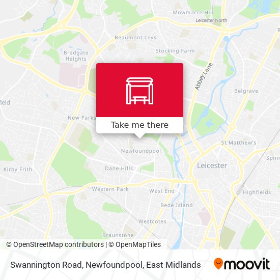 Swannington Road, Newfoundpool map