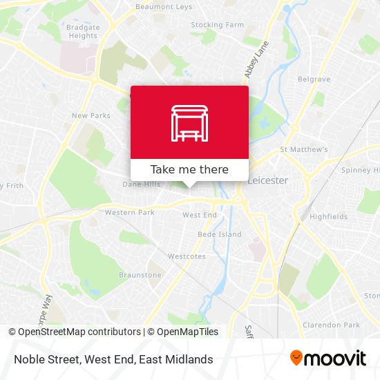 Noble Street, West End map