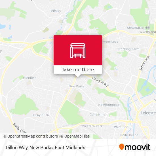 Dillon Way, New Parks map