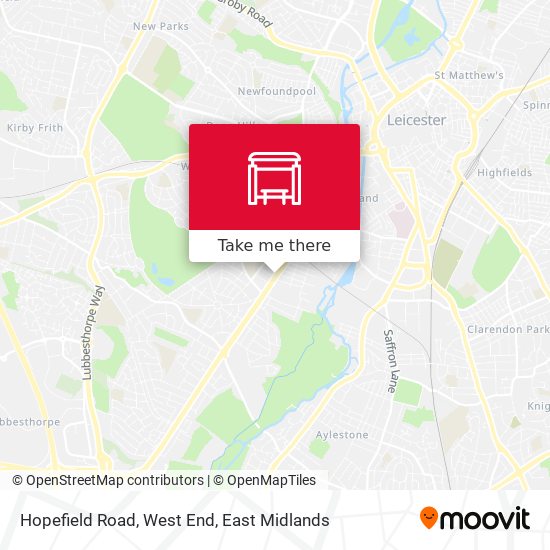 Hopefield Road, West End map