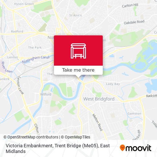 Victoria Embankment, Trent Bridge (Me05) map