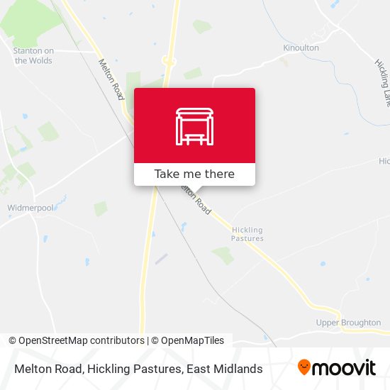 Melton Road, Hickling Pastures map
