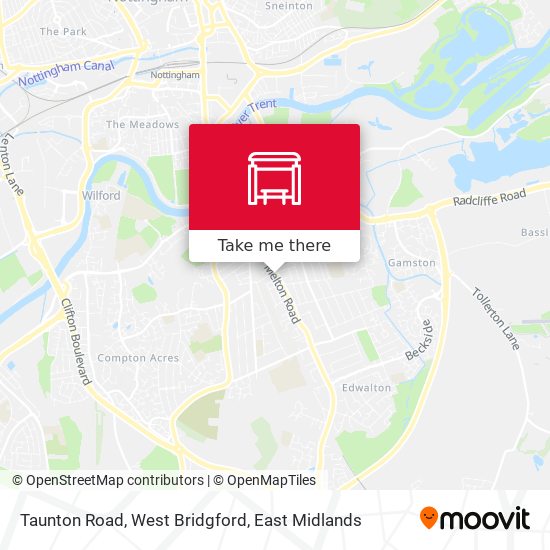 Taunton Road, West Bridgford map