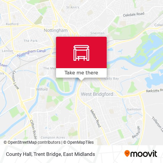 County Hall, Trent Bridge map