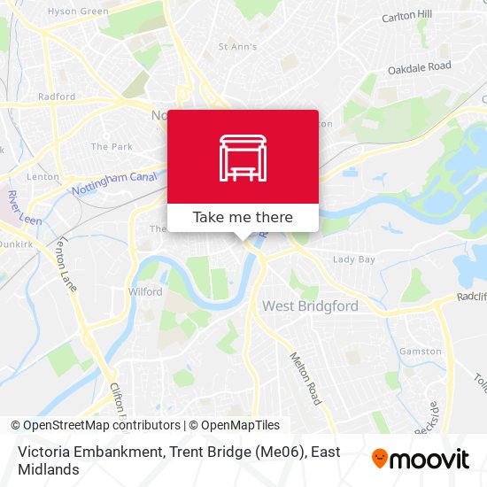 Victoria Embankment, Trent Bridge (Me06) map