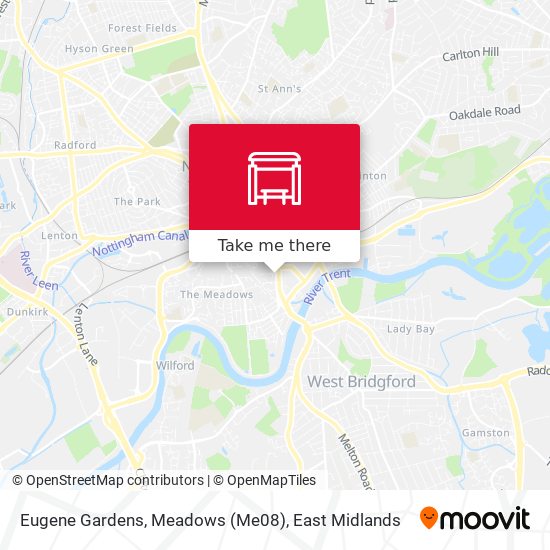 Eugene Gardens, Meadows (Me08) map
