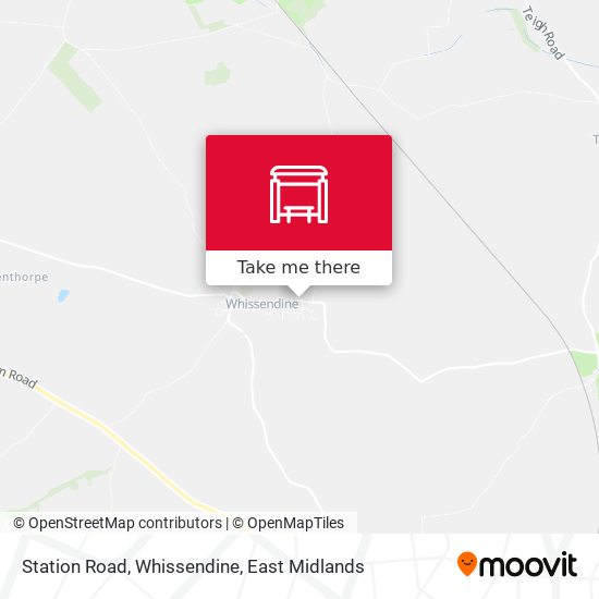 Station Road, Whissendine map