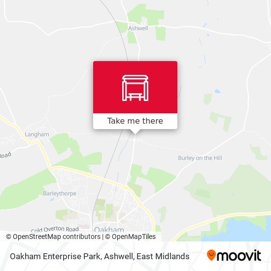 Oakham Enterprise Park, Ashwell map