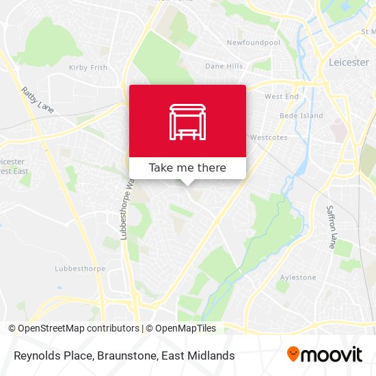 Reynolds Place, Braunstone map