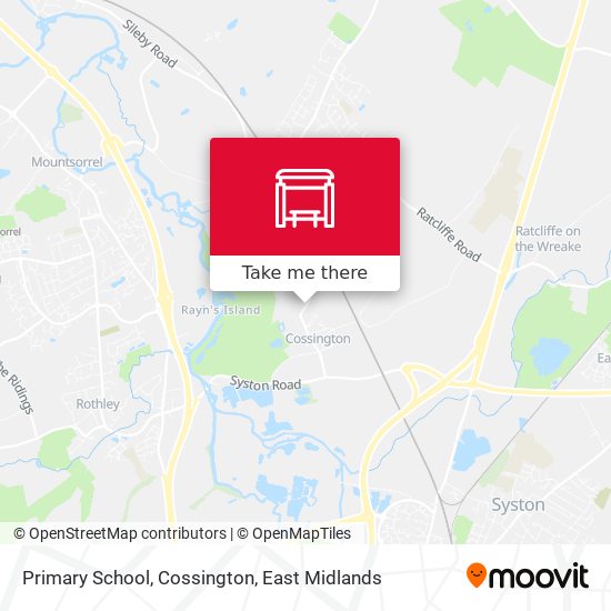 Primary School, Cossington map