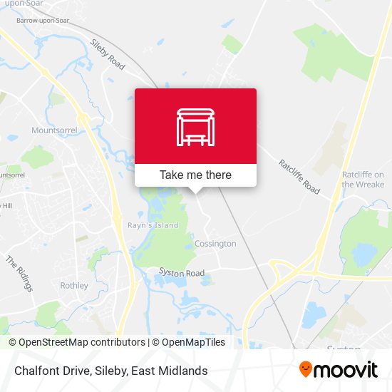 Chalfont Drive, Sileby map
