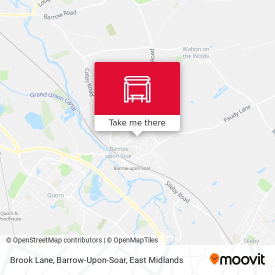Brook Lane, Barrow-Upon-Soar map